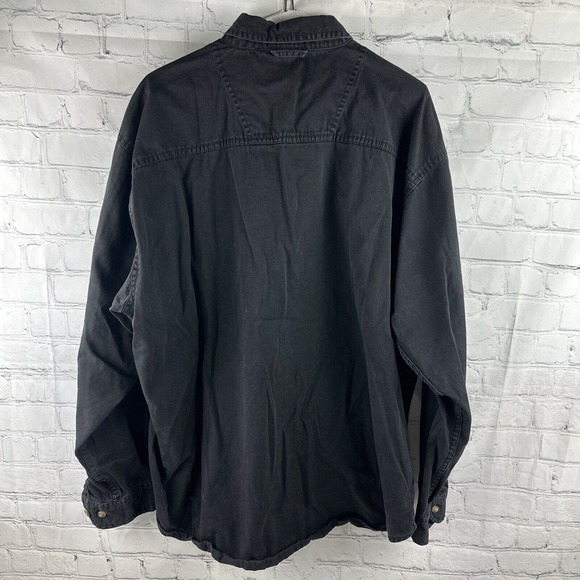 Ultra Club Collection Button Down Shirt Mens 2XL Embroidered Steelers Logo Black - Picture 6 of 9